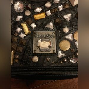 Simply Vera Vera Wang Black Bag with Silver Accents